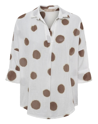 Marta du Chateau - MDCRiva Bluse - Brown